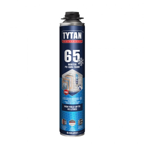Tytan 65 de Iarnă, Spumă Poliuretanică de Pistol 870 ml Tytan 65 de Iarnă, Spumă Poliuretanică de Pistol 870 ml